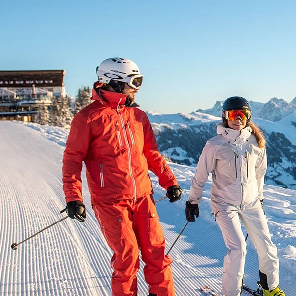 Skiing in Kitzbühel, Austria