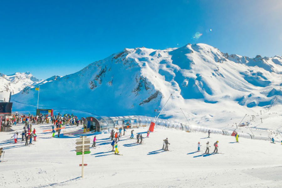 Skiing Val D'Isere, France